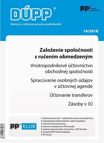 Obrázok Daňový a účtovný poradca podnikateľa 14-2018