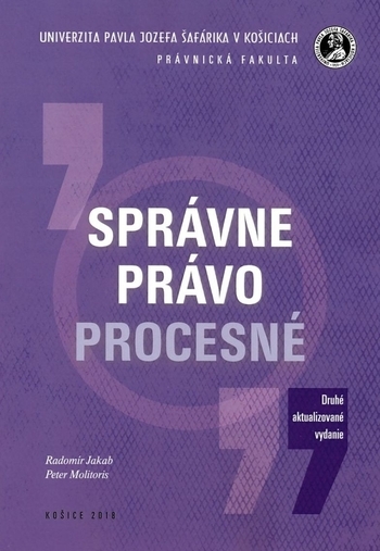 Obrázok Správne právo procesné, 2. aktualizované vydanie (Radomír Jakab; Peter Molitoris)