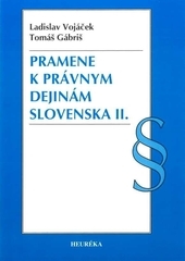 Obrázok Pramene k právnym dejinám Slovenska II.